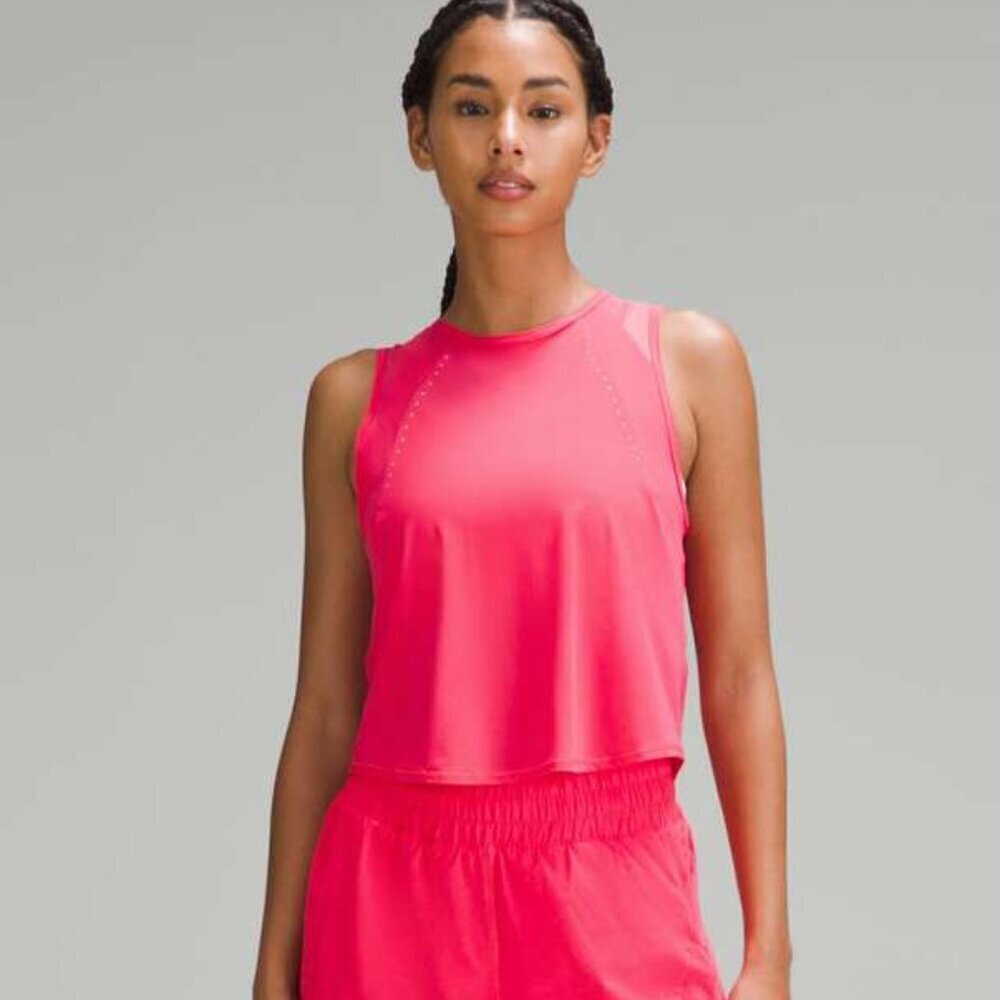Lululemon Sculpt Cropped Tank Top - 14 Lip Gloss